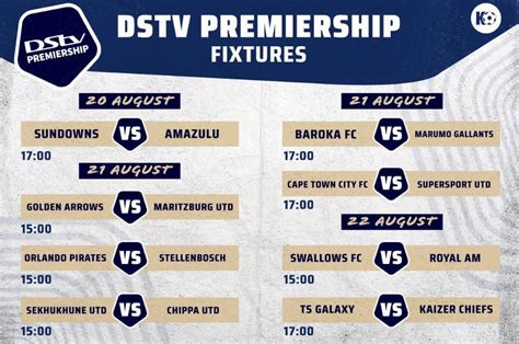 dstv league table|dstv premiership fixtures table.